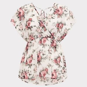 Beautiful Sheer Flower Shirt